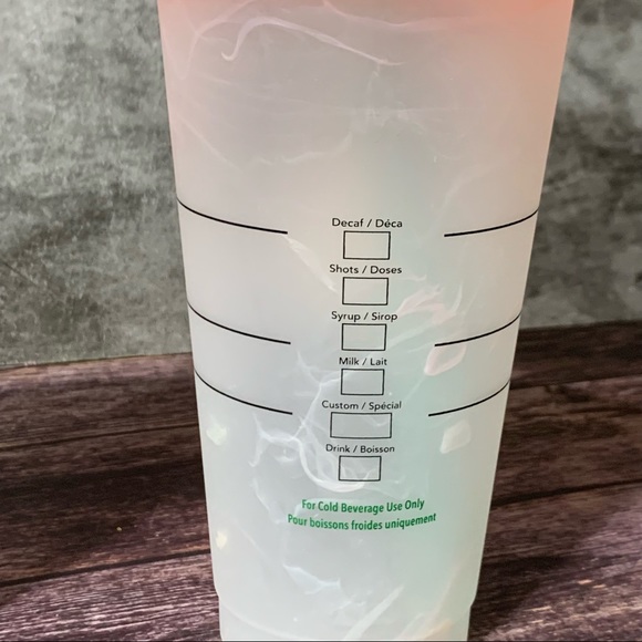 Starbucks 2021 Set of 2 Color Changing Swirl Cups - Picture 4 of 7